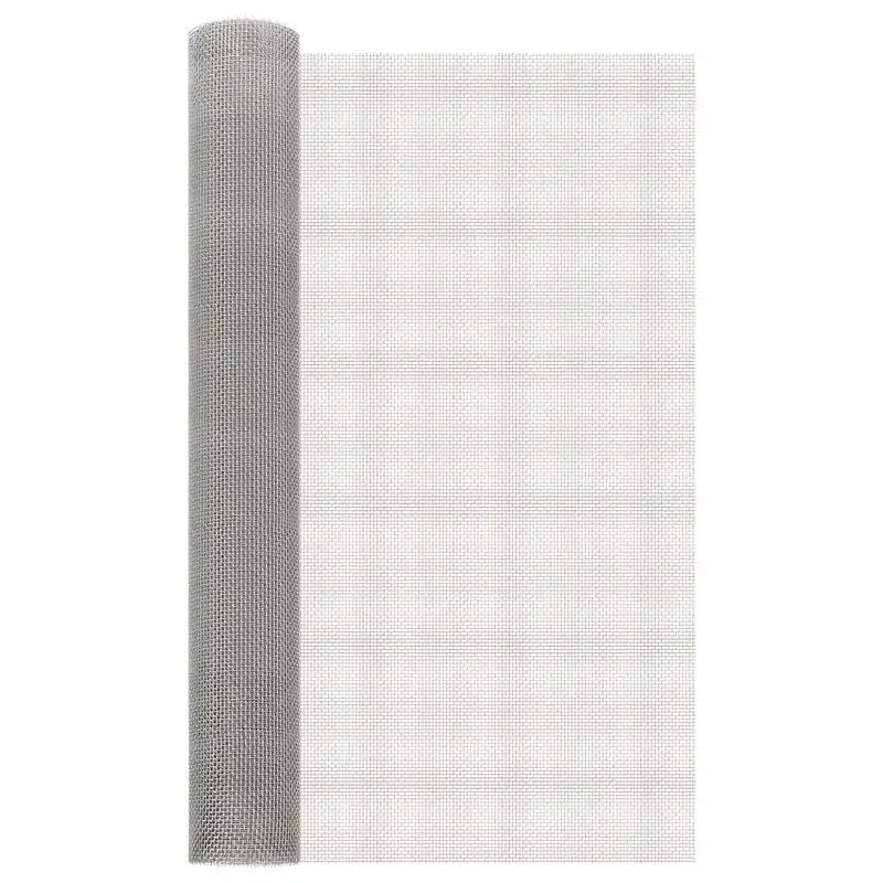 Seizoensaanbieding vidaXL Rete per schermatura 80 x 200 cm 6 Mesh Argento