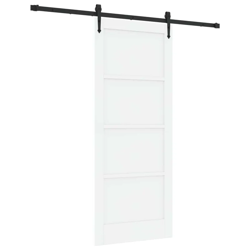 vidaXL Porta scorrevole ORKDAL Bianco e Nero 83 x 202 cm Must-Have