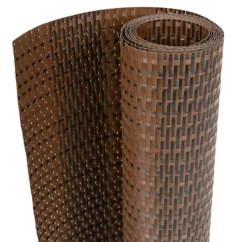 vidaXL Paravento da Balcone Marrone e Nero 300x80 cm in Polyrattan Express Levering