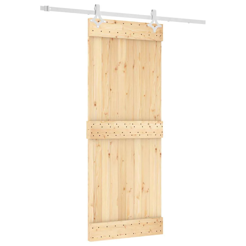 vidaXL Porta scorrevole Naturale e Bianco 80 x 210 cm Fabrieksprijs