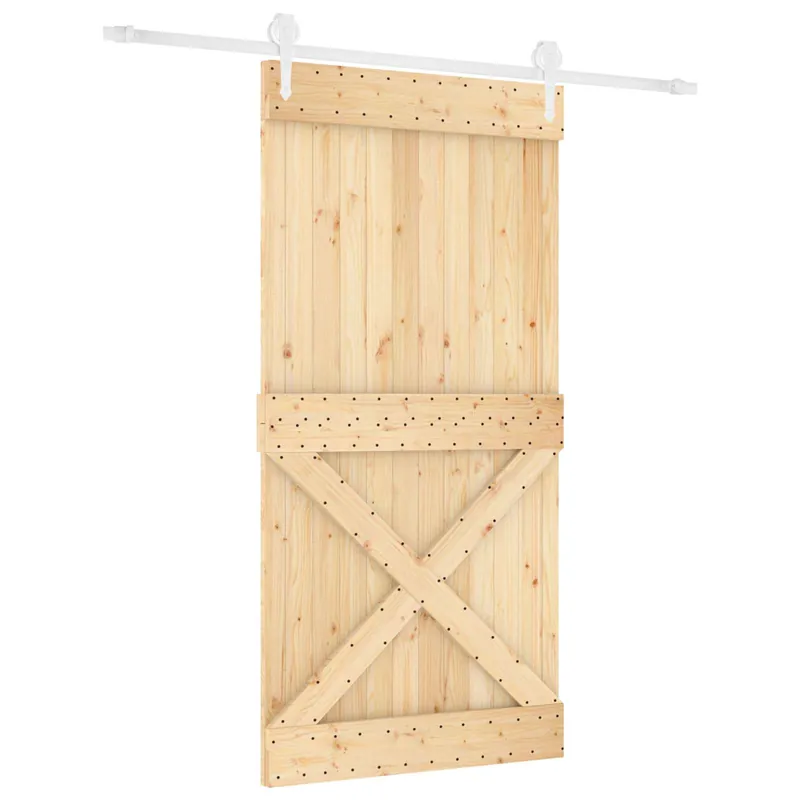 Aanbieding vidaXL Porta scorrevole Naturale e Bianco 100 x 210 cm