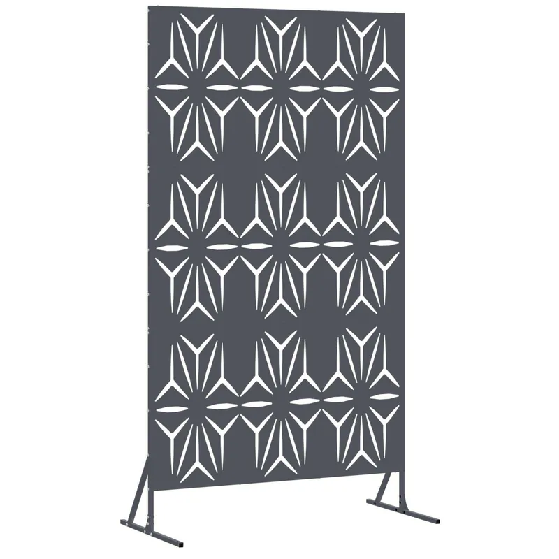 Gecertificeerd vidaXL Schermo per Privacy 100 x 50 x 180 cm Acciaio Antracite