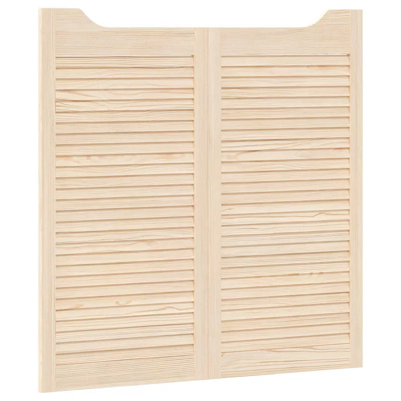 Weekendaanbieding vidaXL Porte Swing 2 pcs Naturale Legno Massello di Pino