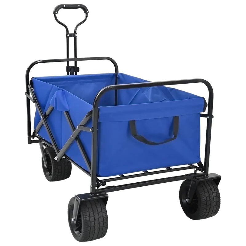 Direct Beschikbaar vidaXL Carrello Pieghevole Blu 89 x 63 x 96 cm