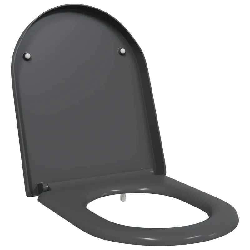 Favoriet vidaXL Sedile del WC Antracite 49 x 36 x 4 cm Duroplast