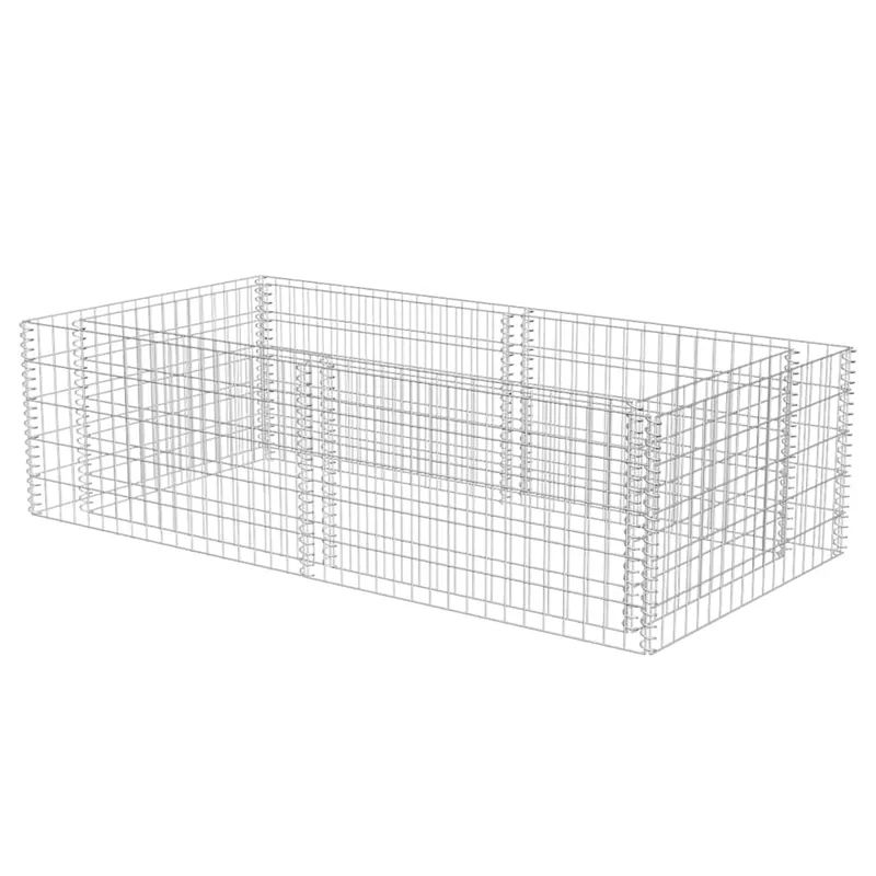 Premium vidaXL Gabbione Fioriera in Acciaio Zincato 180x90x50 cm