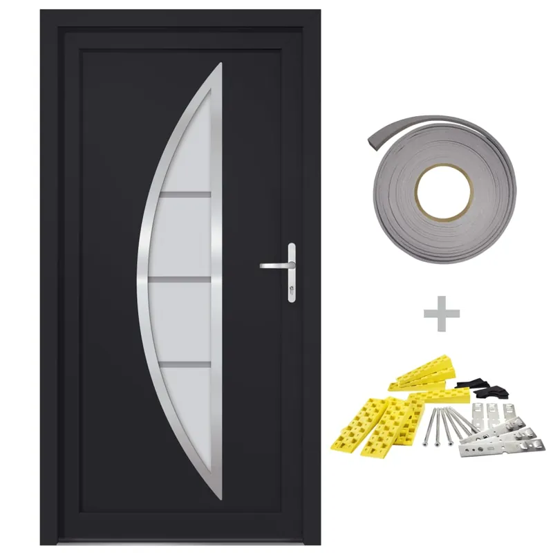 Meest Verkocht vidaXL Porta Ingresso Antracite 88x200 cm in PVC