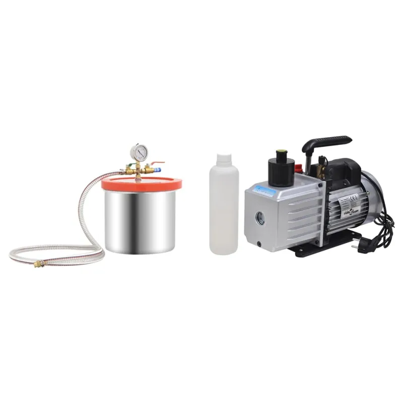 vidaXL Camera a Vuoto con Pompa a 2 Stadi 7,4 L Laatste Versie