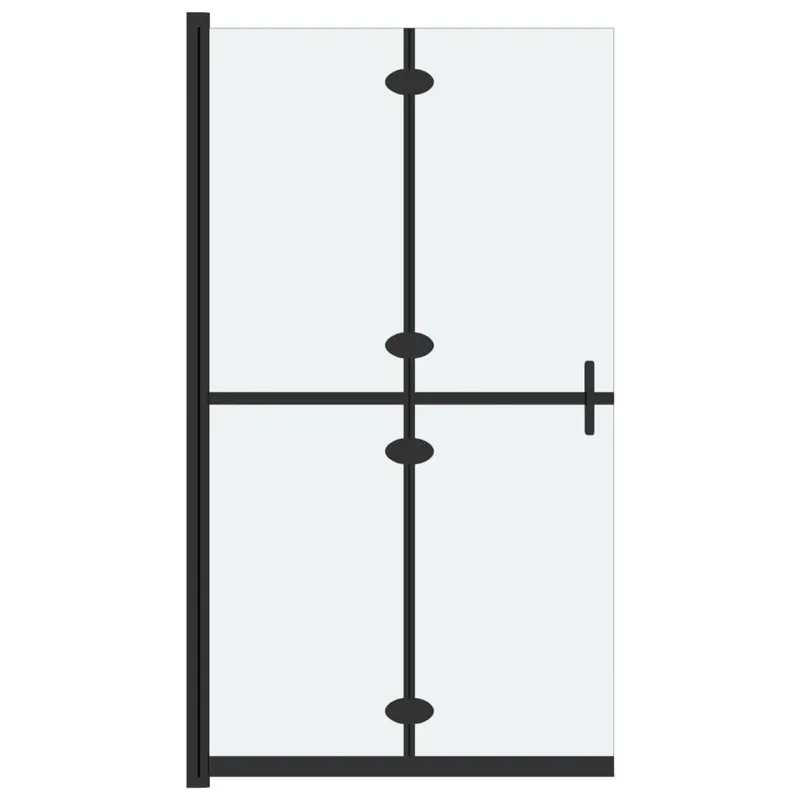 Hete Deal vidaXL Parete per Doccia Walk-in Pieghevole in Vetro ESG 70x190 cm