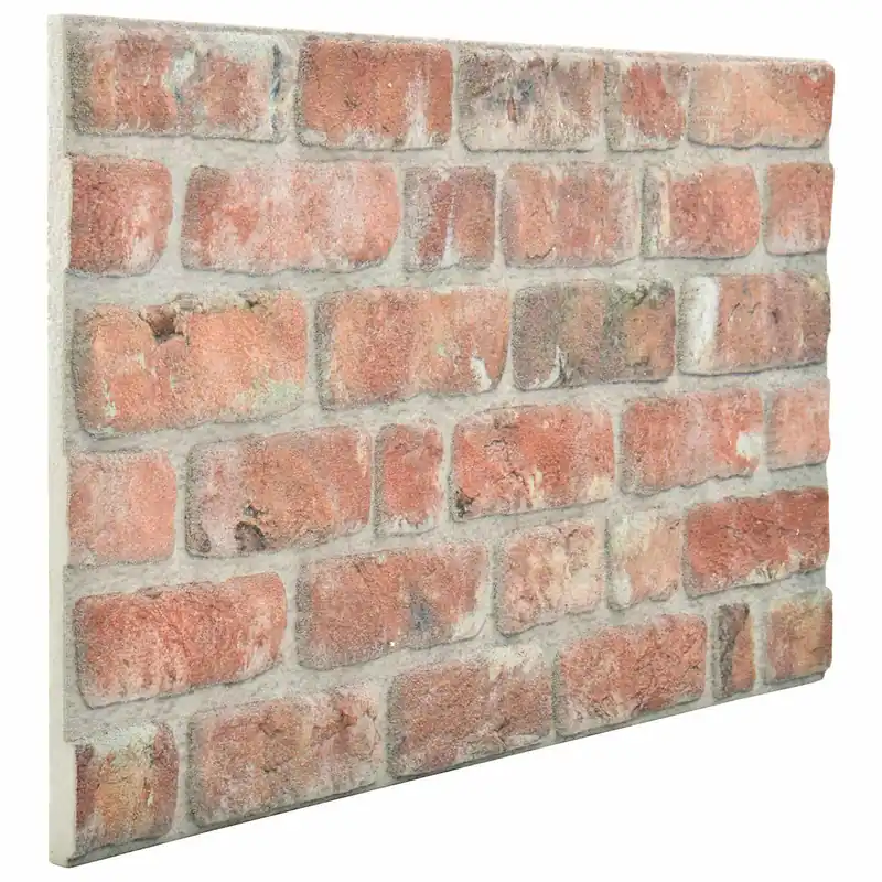 Voordeelprijs vidaXL Pannelli da parete 10 pcs Rosso 100 x 50 cm Schiuma EPS