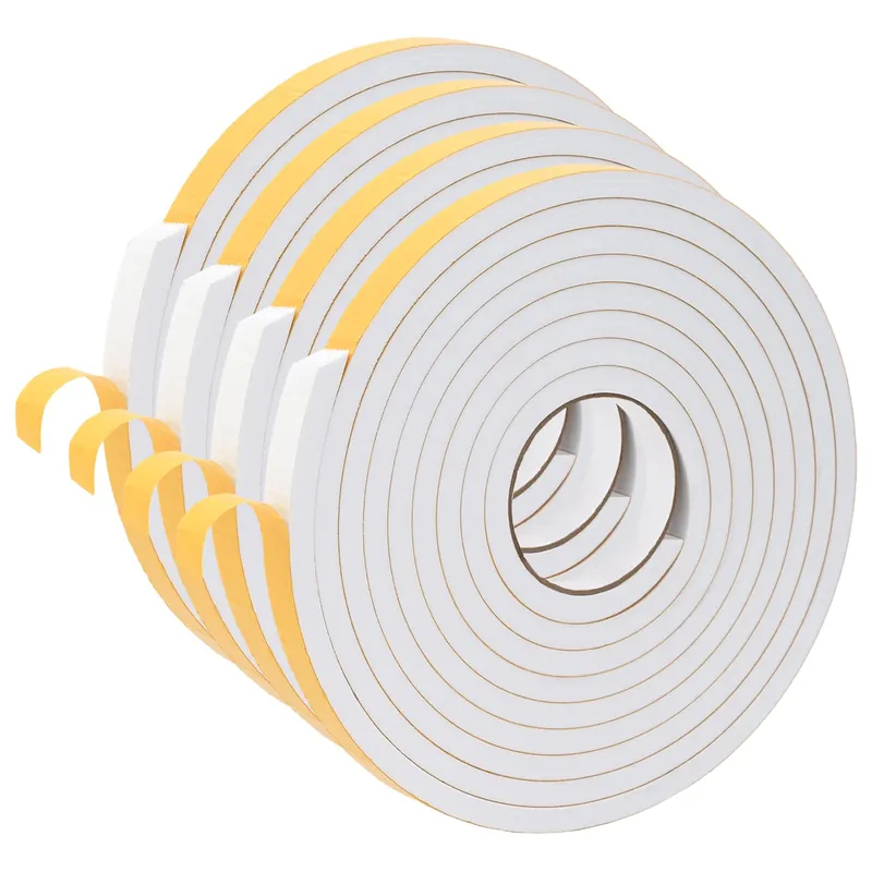 vidaXL Nastro adesivo in schiuma 4 pcs Bianco 20mm x 5m Schiuma CR Uitverkoop