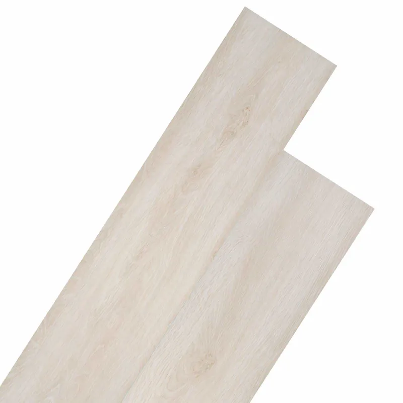 vidaXL Tavole per Pavimenti 18 pcs Bianco 5,26 m² PVC Weekendaanbieding