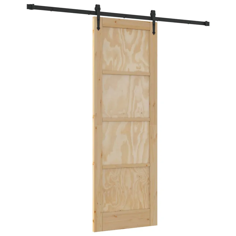Korting vidaXL Porta scorrevole ORKDAL Naturale 73,5 x 211 cm
