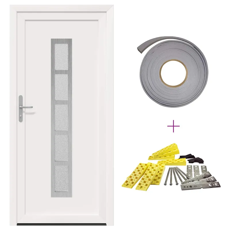 Veilige Betaling vidaXL Porta Frontale Bianco 88 x 200 cm PVC
