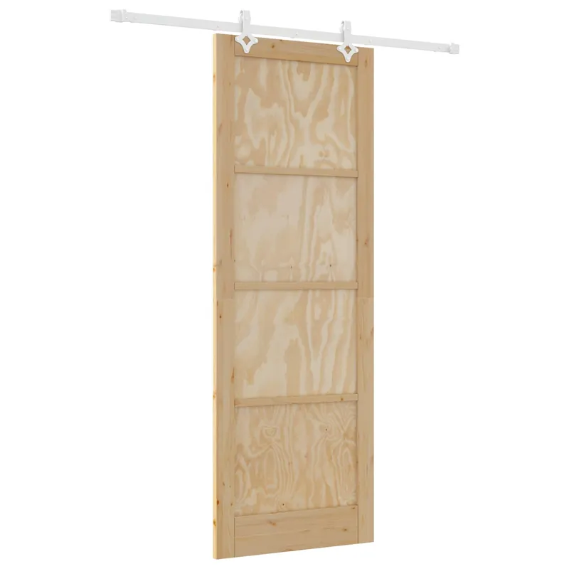 vidaXL Porta scorrevole Naturale e Bianco 83 x 232 cm Nu Kopen