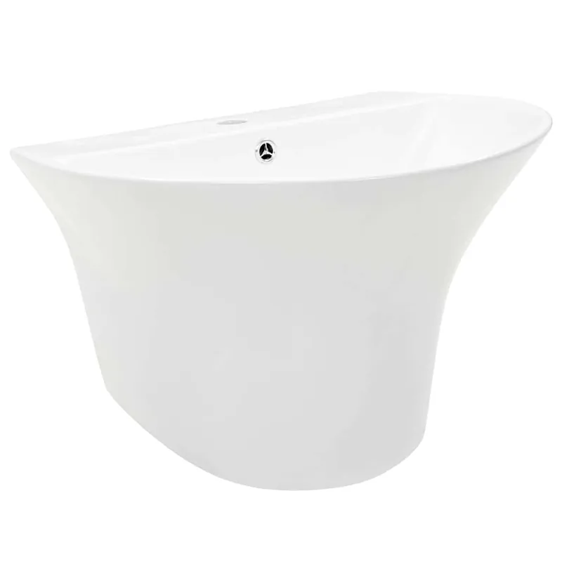 vidaXL Lavabo Bianco 56 x 48 x 42 cm Ceramica Smaltata Korting