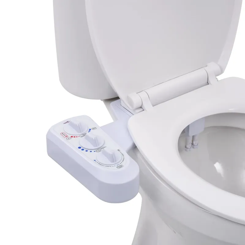 Gratis Retour vidaXL Bidet Accessorio per WC a Doppio Ugello Acqua Calda e Fredda