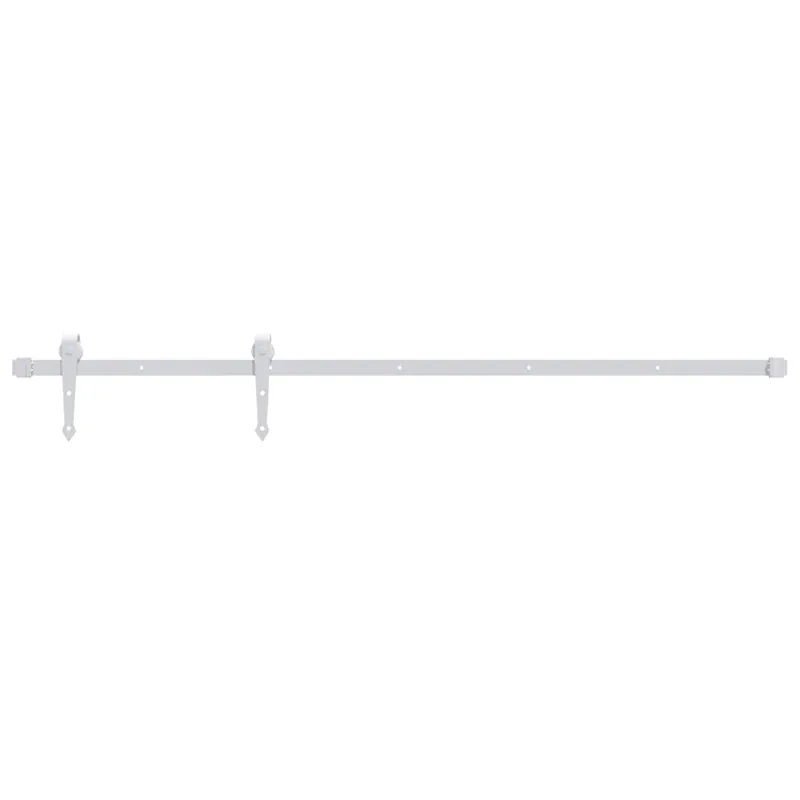 Gratis Retour vidaXL Kit Accessori per Porta Scorrevole 200 cm in Acciaio Bianco