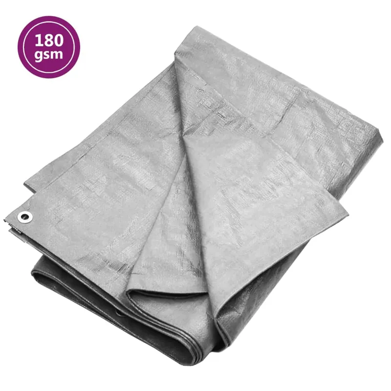 Hoge Kwaliteit vidaXL Telone 180 g/m² 2x3 m Grigio HDPE