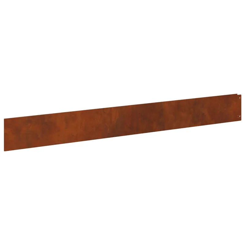 Koop Online vidaXL Bordura per Prato 50 pcs 100 x 12 cm Acciaio Ruggine