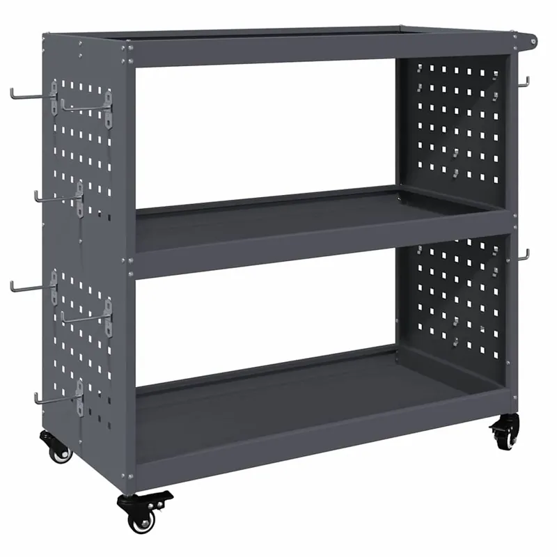 Beste Prijs vidaXL Carrello per Attrezzi con lo scaffale Antracite 75 x 35 x 73 cm