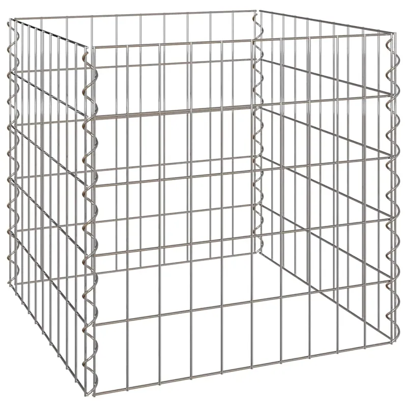 vidaXL Compostatore Quadrato 50 x 50 x 50 cm Ferro Lage Kosten