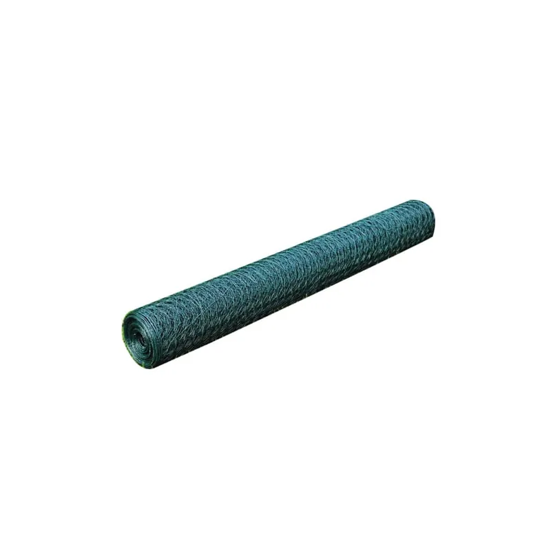 vidaXL Recinzione in Rete per Pollaio Rivestita in PVC 25x0,5 m Verde Gratis Retour