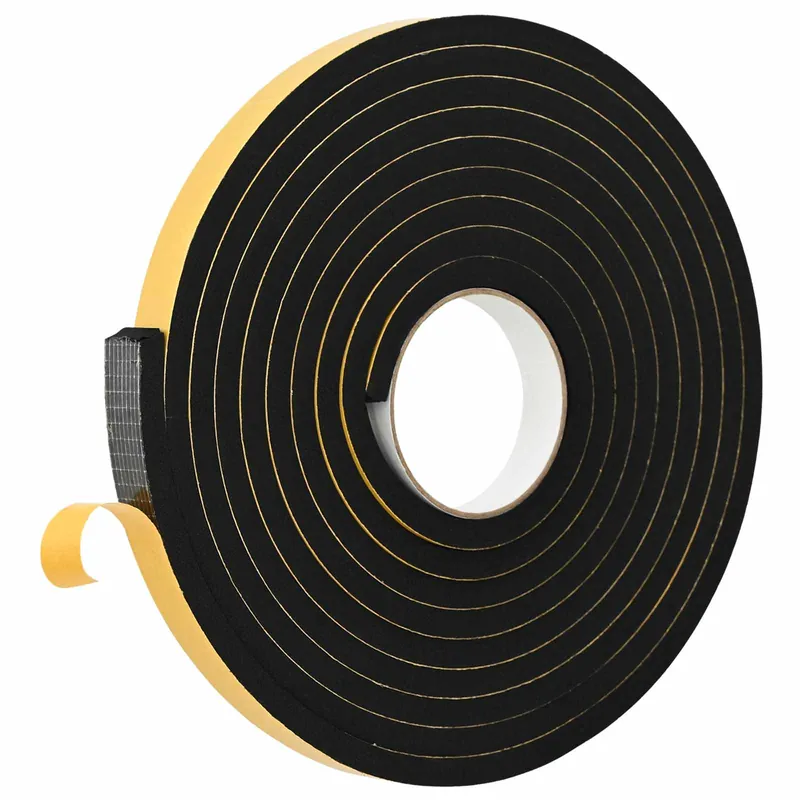 Nieuw vidaXL Nastro adesivo in schiuma 20 pcs Nero 15mm x 5m Schiuma CR