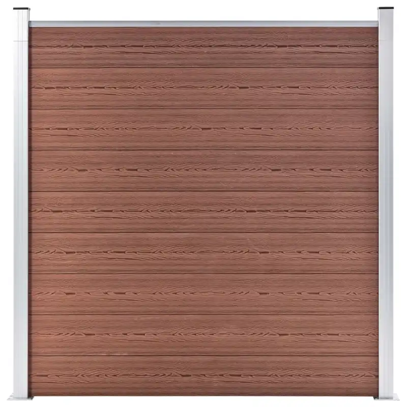 vidaXL Pannello di Recinzione in WPC 180x186 cm Marrone Betrouwbaar