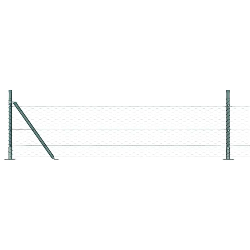 Laatste Versie vidaXL Recinzione esagonale con base in cemento 25 x 0,5 m Rete