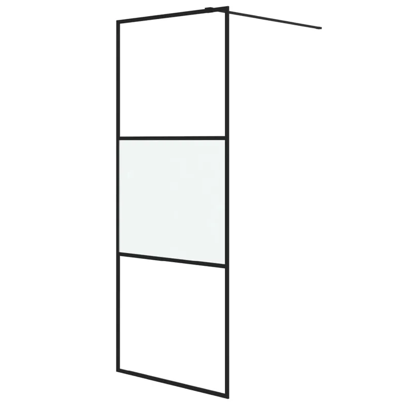 Meest Verkocht vidaXL Parete Doccia Walk in 80x195 cm Vetro Semi Smerigliato ESG