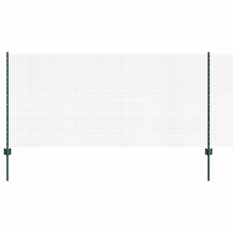 vidaXL Recinzione in rete saldata con pali 10 x 1 m Acciaio zincato Direct Beschikbaar