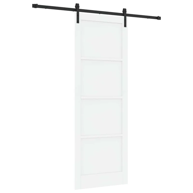 Direct Verzonden vidaXL Porta scorrevole Bianco e Nero 83 x 232 cm