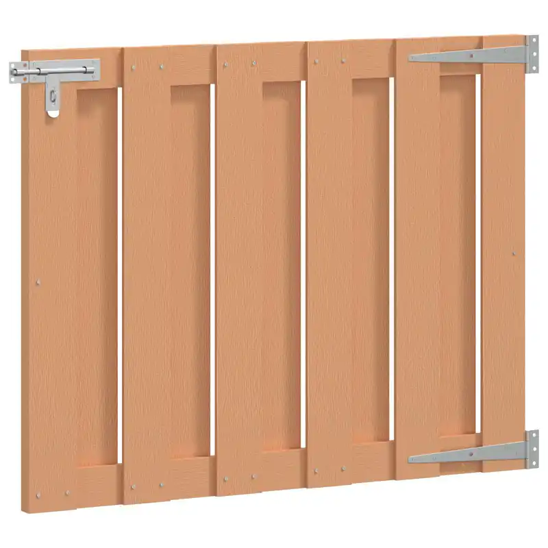Actieprijs vidaXL Cancello da giardino 100 x 80 cm WPC e Alluminio Marrone