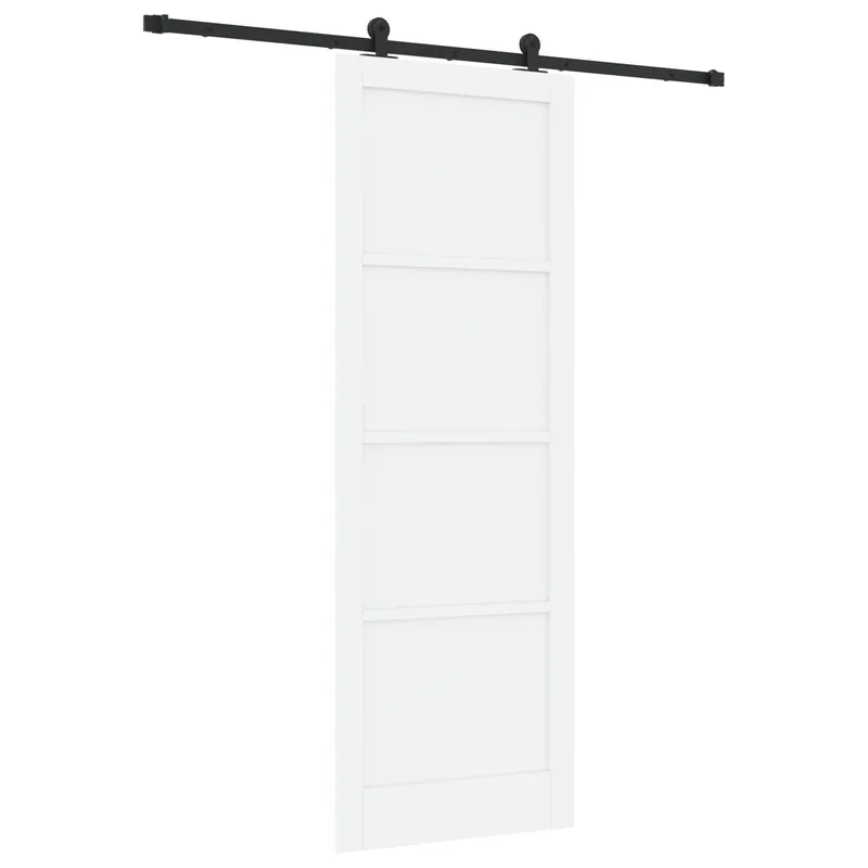 vidaXL Porta scorrevole Bianco e Nero 83 x 232 cm Gecertificeerd