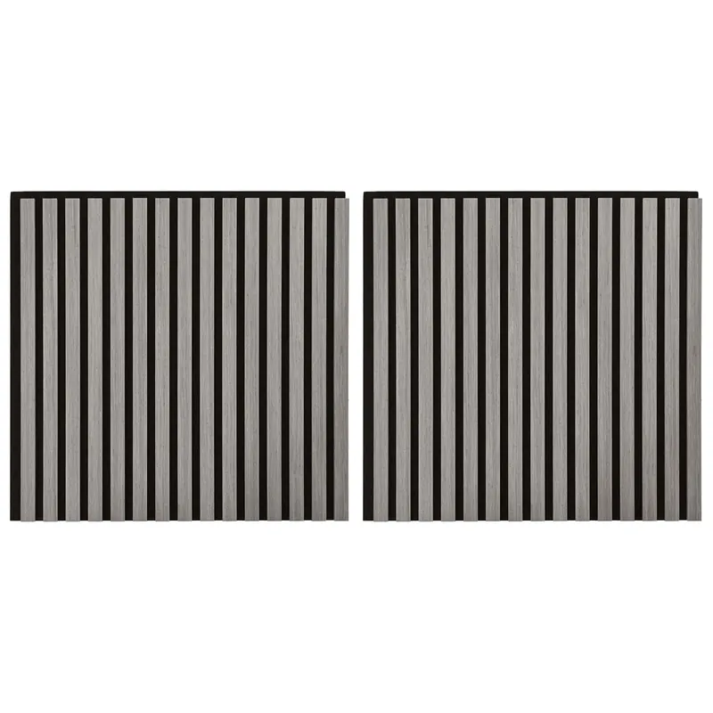 Tijdelijk Beschikbaar vidaXL Pannelli da parete 2 pcs Grigio 60,5 x 60 cm