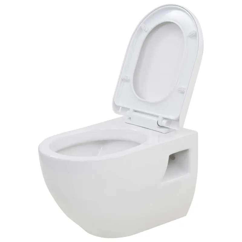 Bestseller vidaXL WC Sospeso in Ceramica Bianca