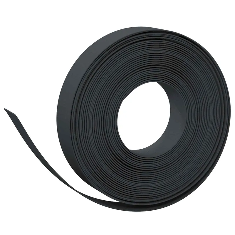 vidaXL Bordatura per giardino 25 m 10 cm PE Nero Nu Kopen