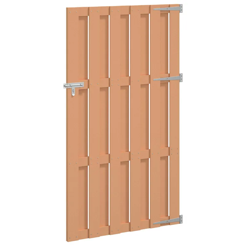 vidaXL Cancello da giardino 100 x 180 cm WPC e Alluminio Marrone Nu Kopen