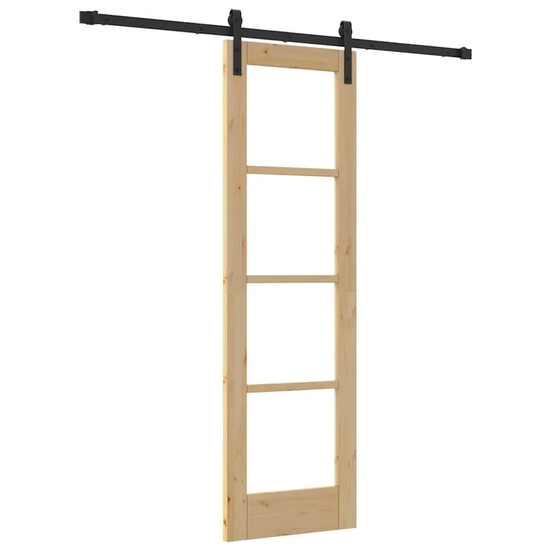 Koop Online vidaXL Porta scorrevole ORKDAL Naturale 61 x 198,5 cm