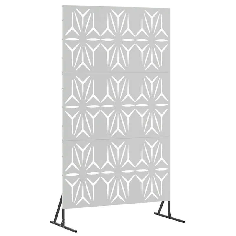 vidaXL Schermo per Privacy 100 x 50 x 180 cm Acciaio zincato Argento Express Levering