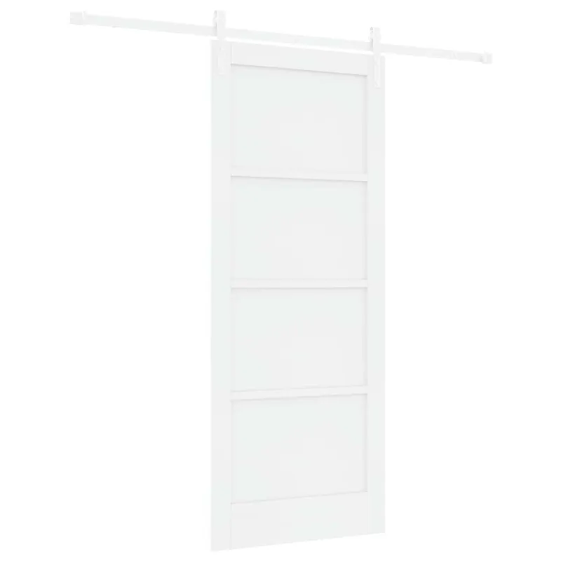 Gecertificeerd vidaXL Porta scorrevole Bianco 83 x 202 cm Legno Massello di Pino