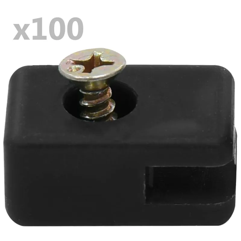 vidaXL Supporto per Fili Recinzioni Giardino e Vite 100 Set Antracite Hoge Kwaliteit