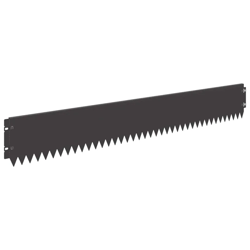 vidaXL Bordura per Prato 20 pcs 103 x 15 cm Acciaio Nero Merkproduct