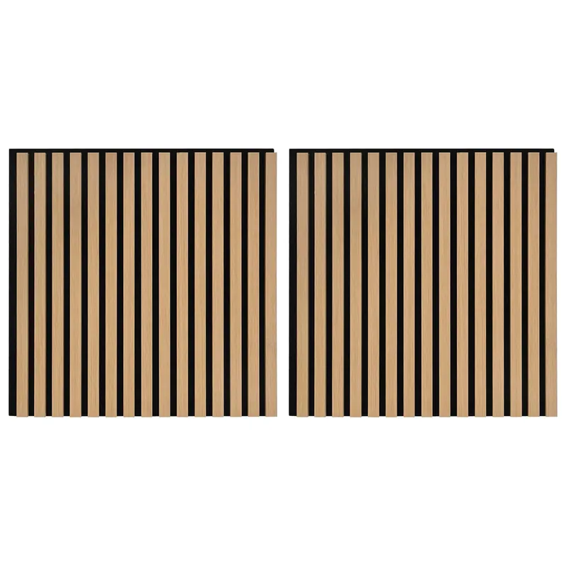 vidaXL Pannelli da parete 2 pcs Naturale 60,5 x 60 cm Lage Prijs