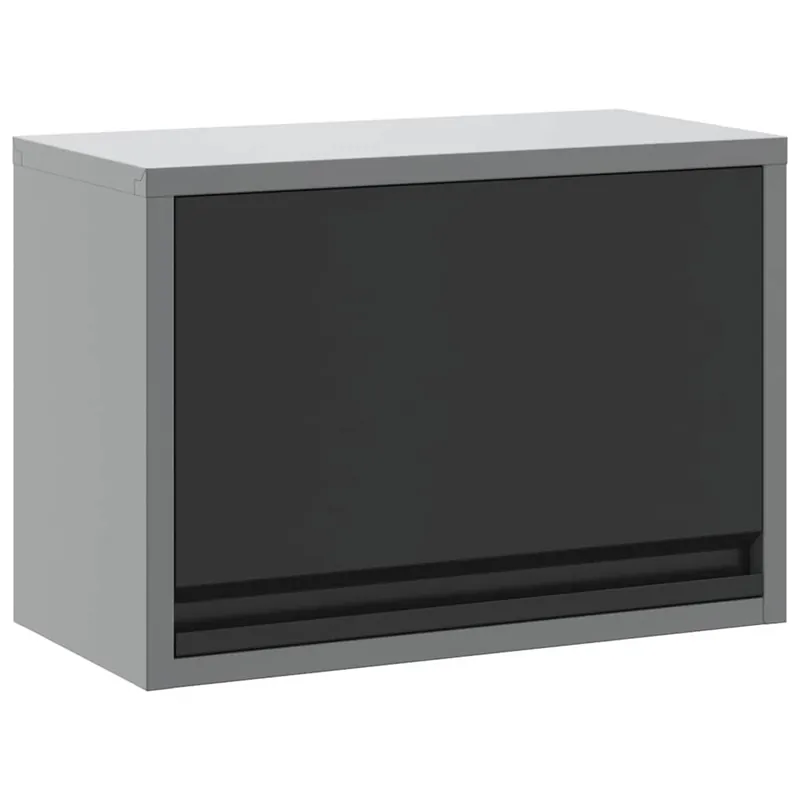 vidaXL Mobile per attrezzi Nero e Grigio 50 x 25 x 35 cm Bestseller