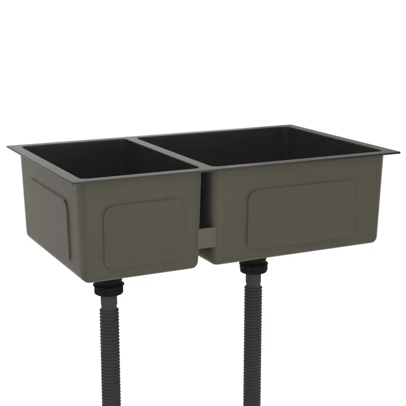 vidaXL Lavello da Cucina Nero in Acciaio Inossidabile Superprijs