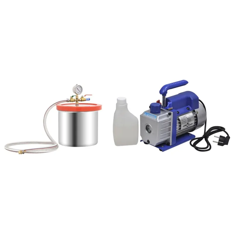 Finale Uitverkoop vidaXL Camera a Vuoto con Pompa a Stadio Singolo 7,4L