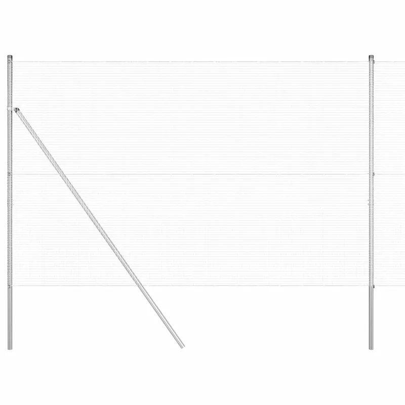 Aanbieding vidaXL Recinzione a rete saldata da fissare a terra 25 x 1,5 m Argento