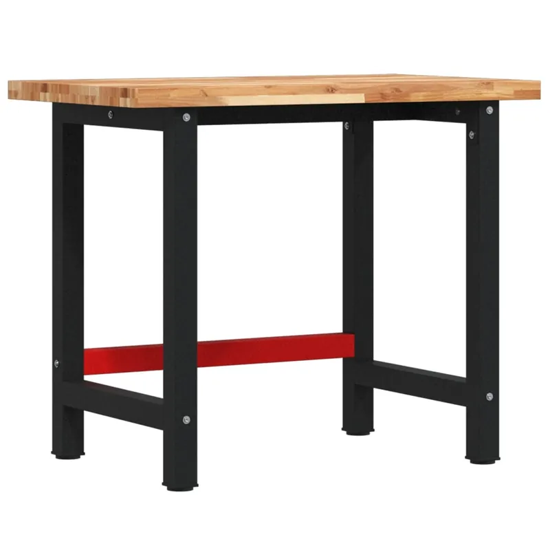 vidaXL Banco da Lavoro 100x60x83 cm Legno Massello Acacia Rettangolare Koopje